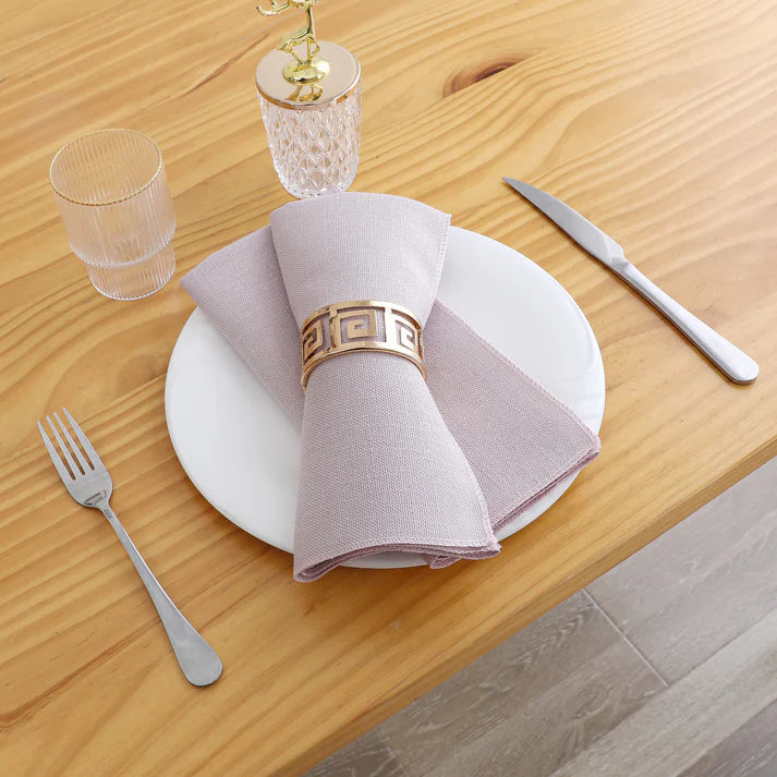 Linen Look Harvest Weave Rose Napkin