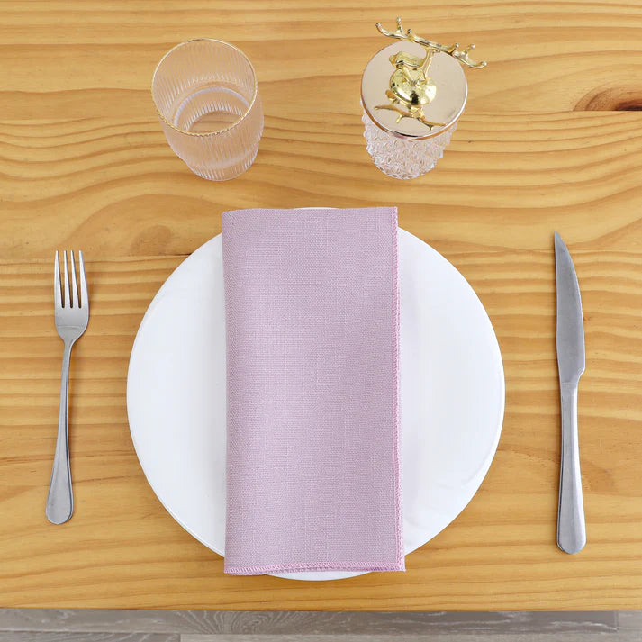 Linen Look Harvest Weave Blush Tablecloth or Liner