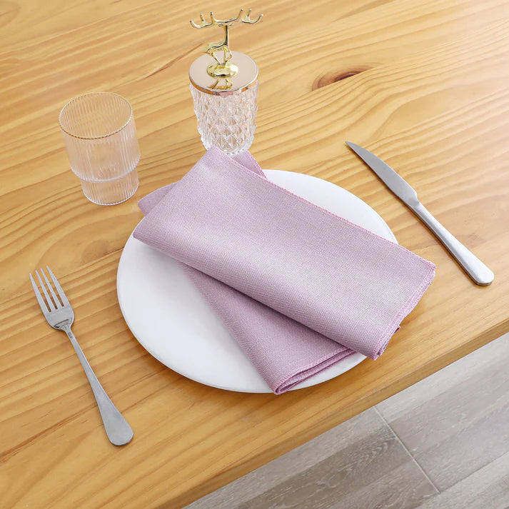 Linen Look Harvest Weave Blush Napkin