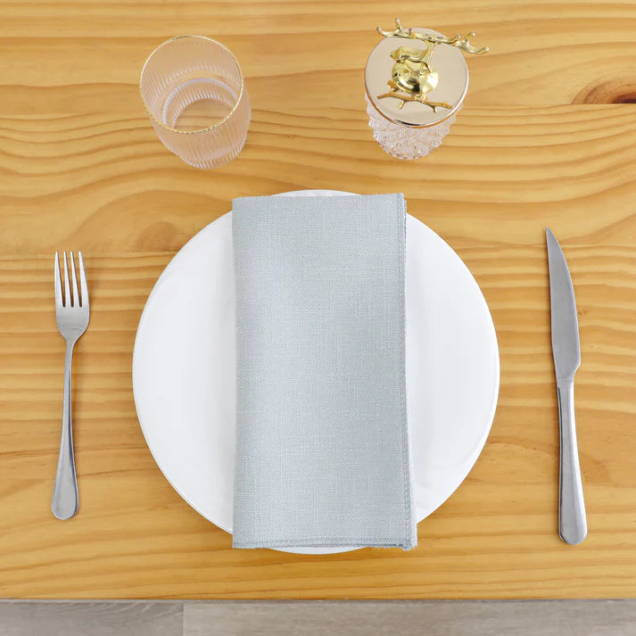 Linen Look Harvest Weave Mint Tablecloth or Liner