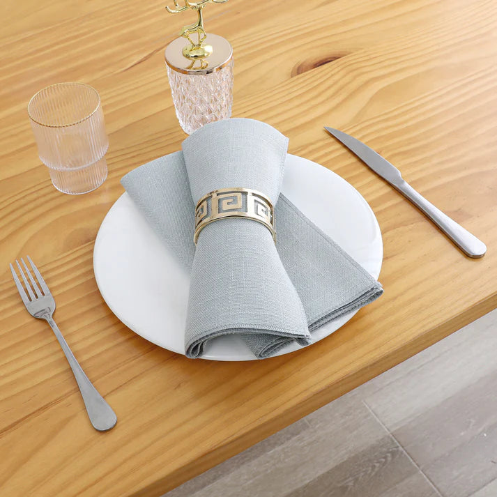 Linen Look Harvest Weave Mint Tablecloth or Liner