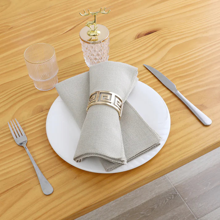 Linen Look Harvest Weave Taupe Tablecloth or Liner