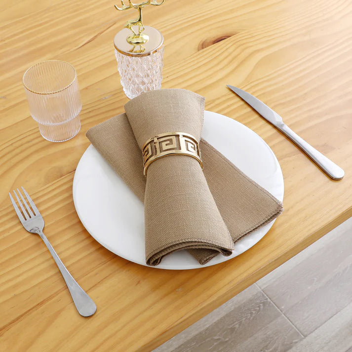 Linen Look Harvest Weave Gold Tablecloth or Liner
