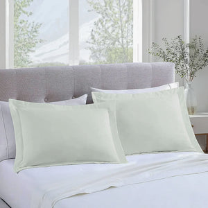 Majestic Solid Cotton pillowcases - Green