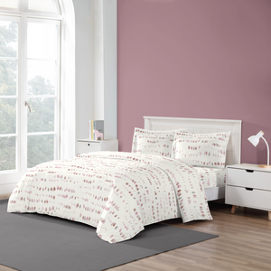 Paint Dabs Mauve Duvet Cover Bedding Set