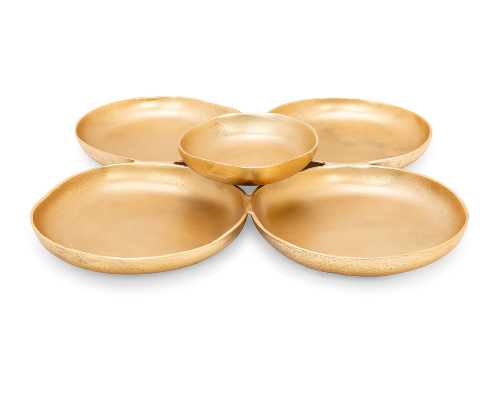 Gold Metal 5 Cluster Bowl