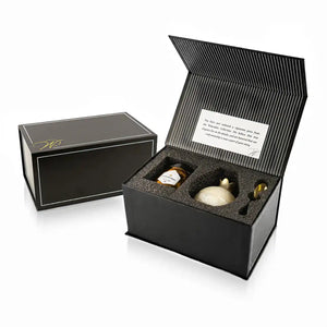 Gourmet Honey & Resin Honey Dish Pomegranate Gift Set