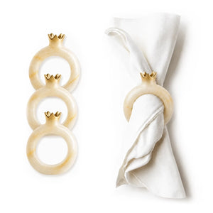 Resin Pomegranate Napkin Rings