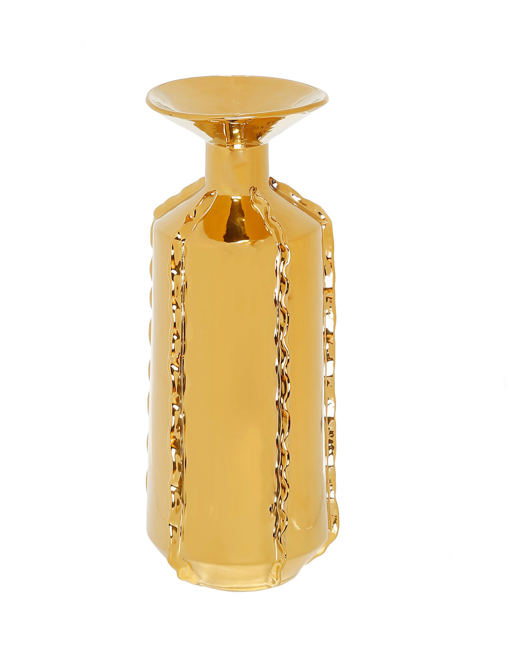 Gold Metallic Vase - Tall