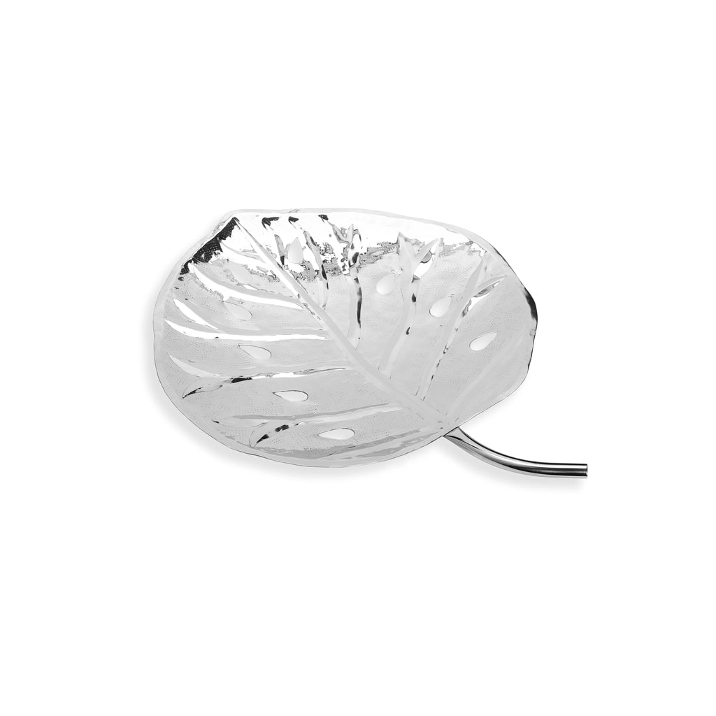 Stainless Steel Leaf Dish - 16"L