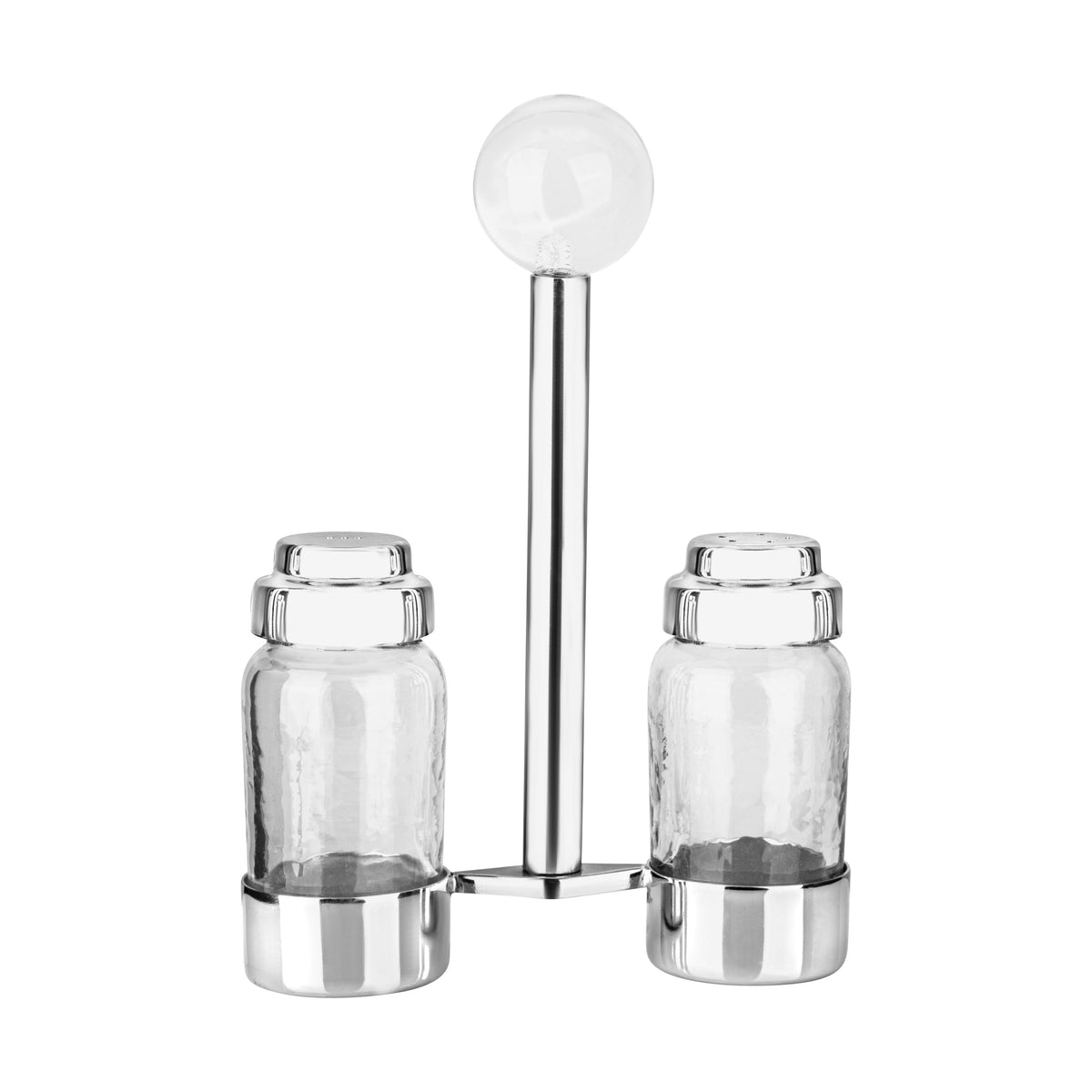 Salt and Pepper Shaker with Ball Detail- 5"L