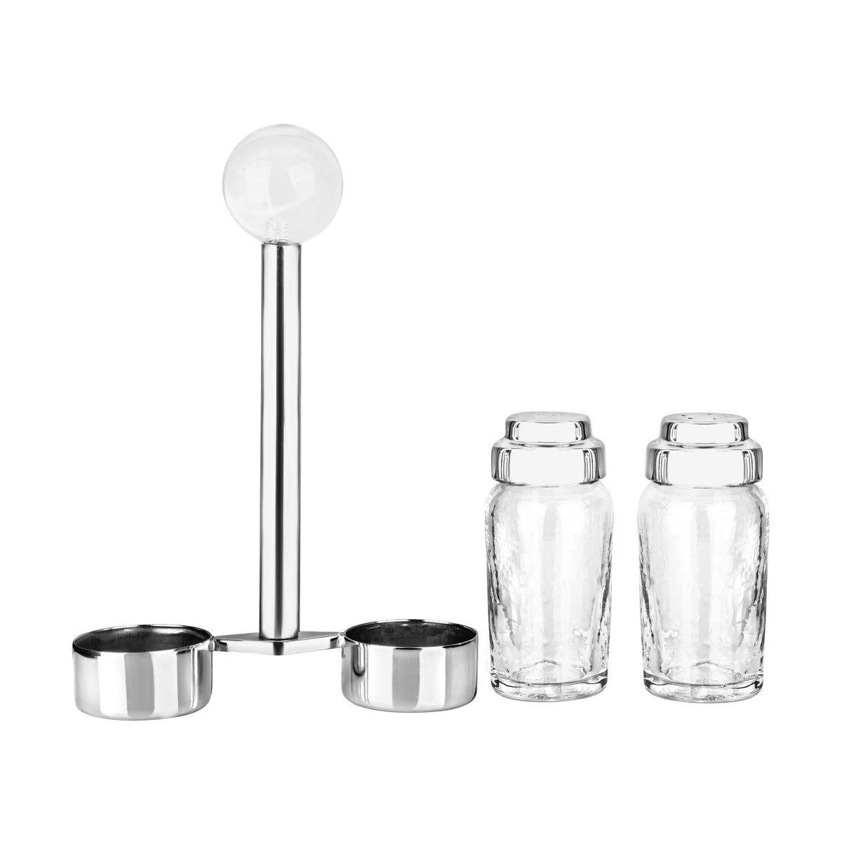 Salt and Pepper Shaker with Ball Detail- 5"L