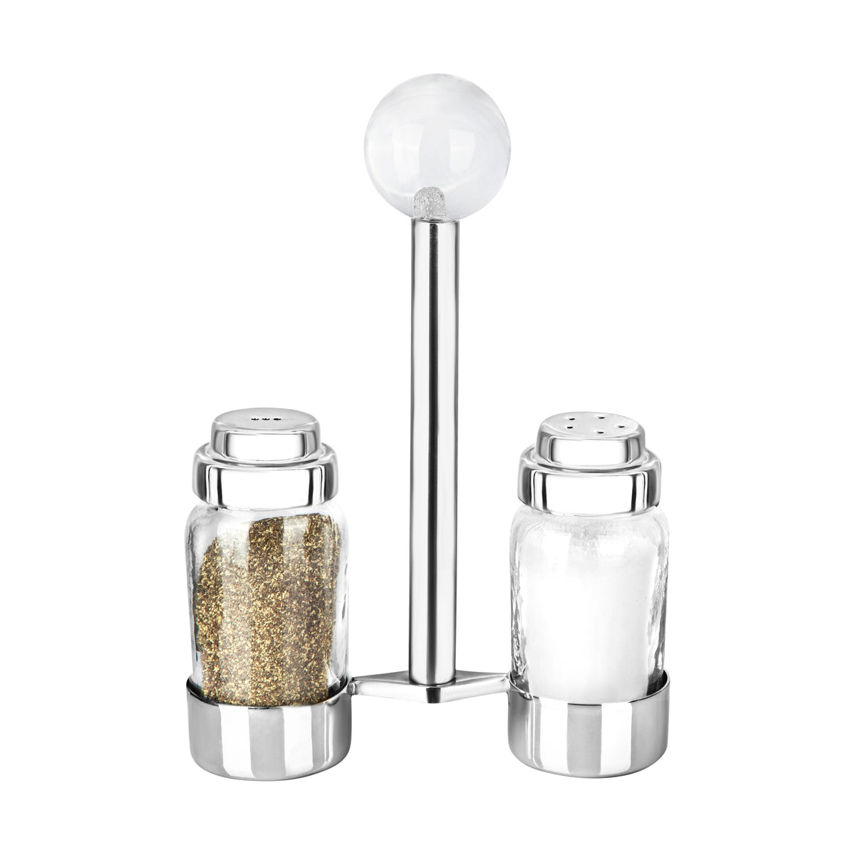 Salt and Pepper Shaker with Ball Detail- 5"L