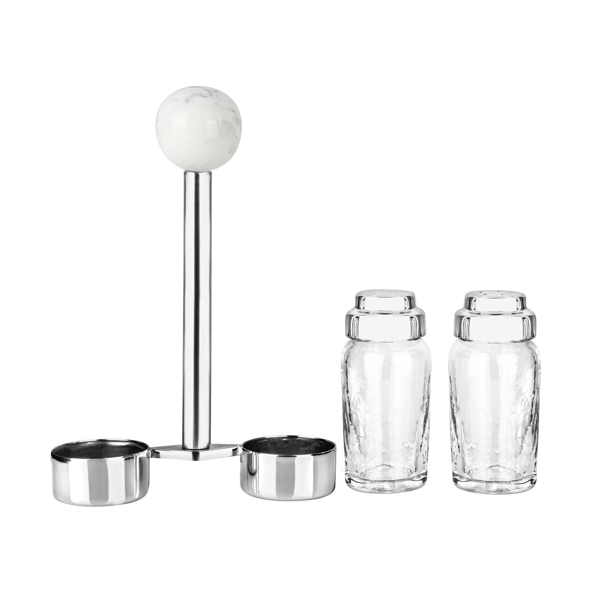 Salt and Pepper Shaker with Ball Detail- 5"L