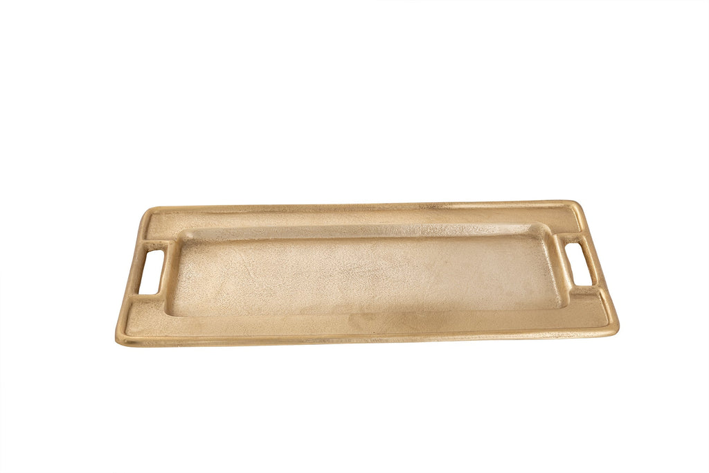 Gold Rectangle Serving Tray
