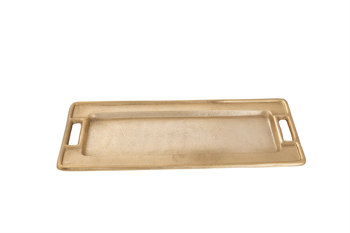 Gold Rectangle Serving Tray