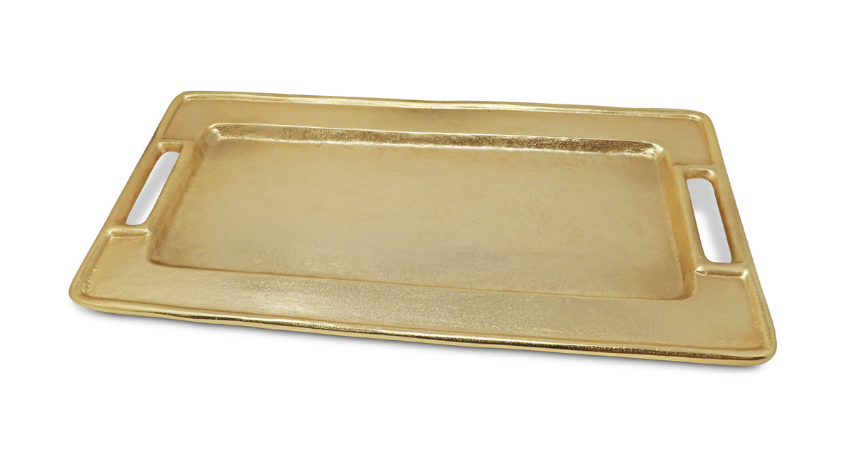 Gold Rectangle Serving Tray