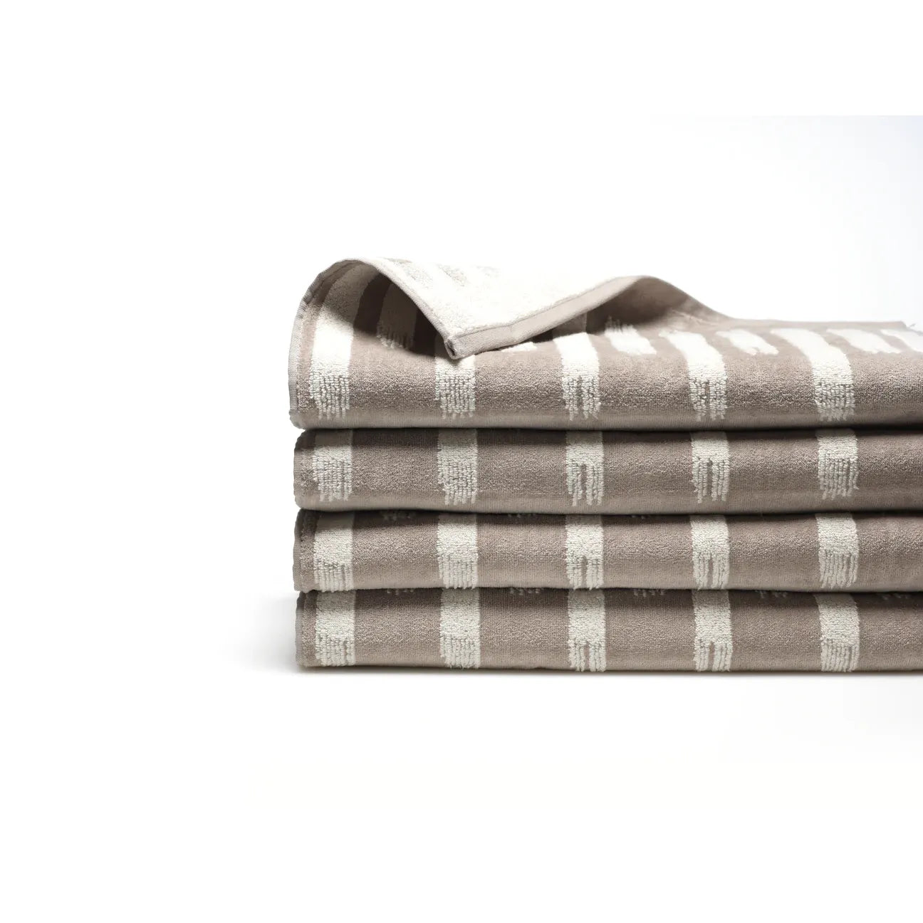 Stroke Hand Towel, Beige or Grey