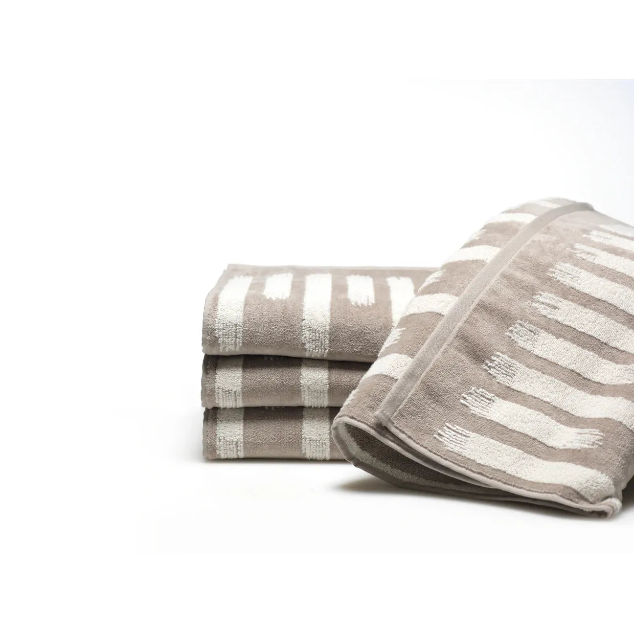 Stroke Hand Towel, Beige or Grey