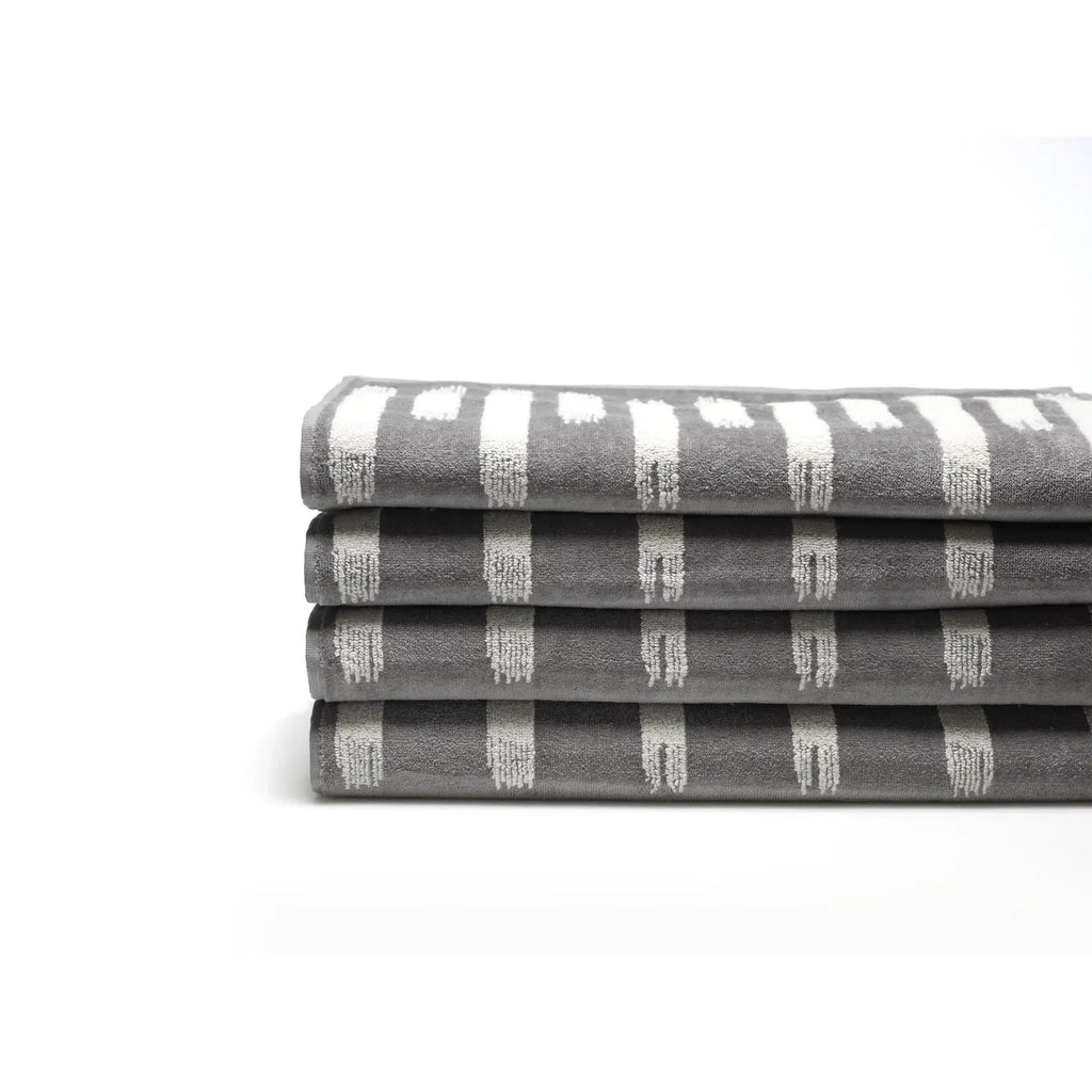 Stroke Hand Towel, Beige or Grey