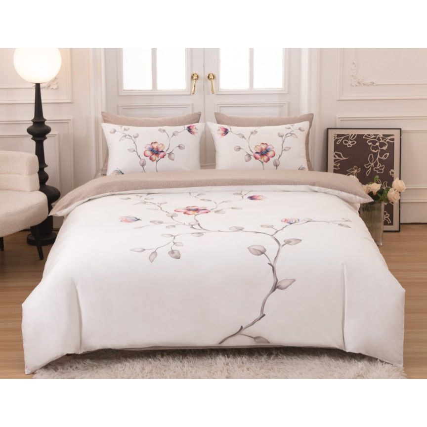 Jardin Taupe Duvet Cover Bedding Set