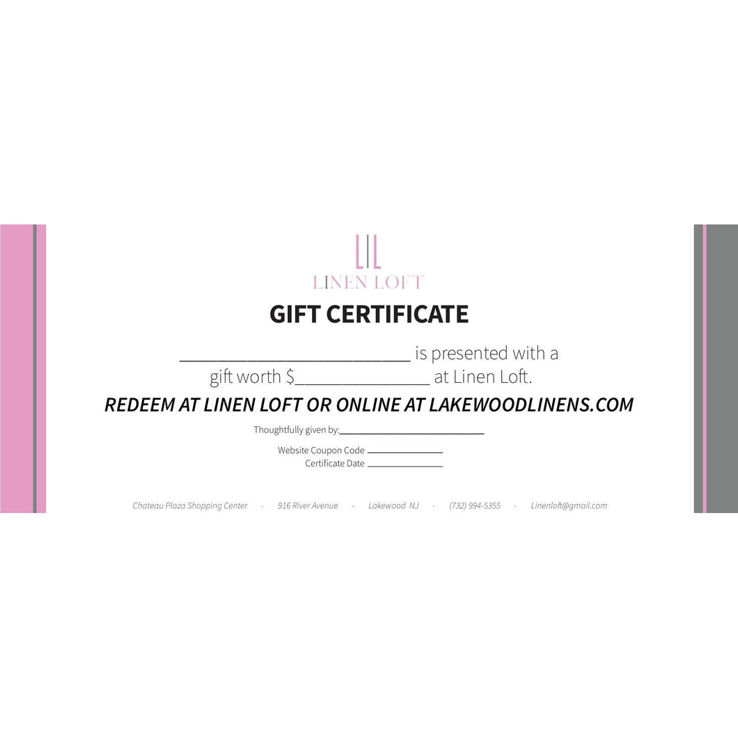 Gift Certificate