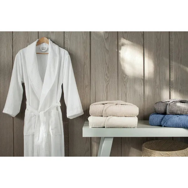 Veluda Luxurious Striped Spa Robe