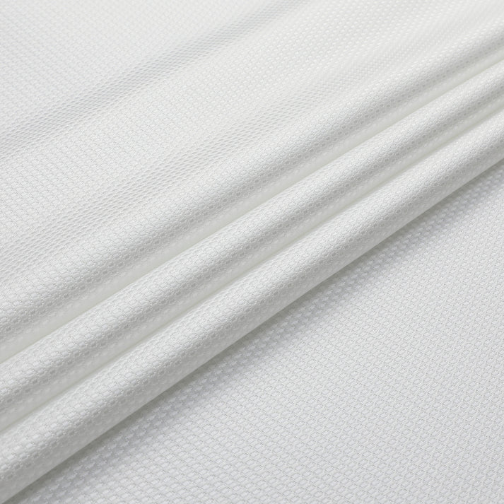 Jacquard Hudson White Tablecloth