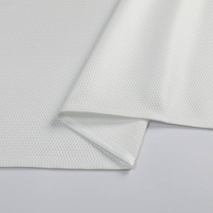 Jacquard Hudson White Tablecloth
