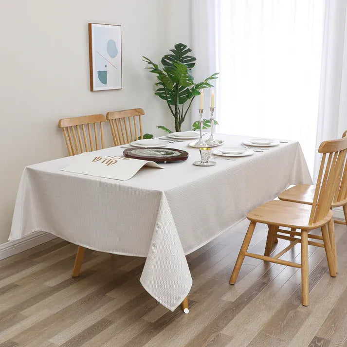 Jacquard Hudson Gold Tablecloth