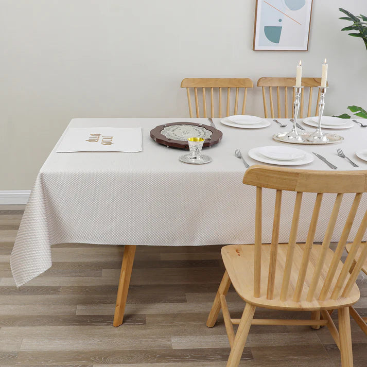 Jacquard Flagstone Gold Tablecloth