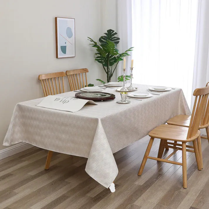 Jacquard Oceana Waves Gold Tablecloth