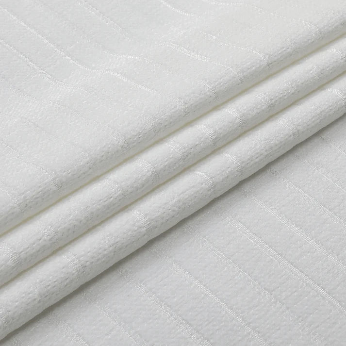 Chenille Caterpillar White Tablecloth