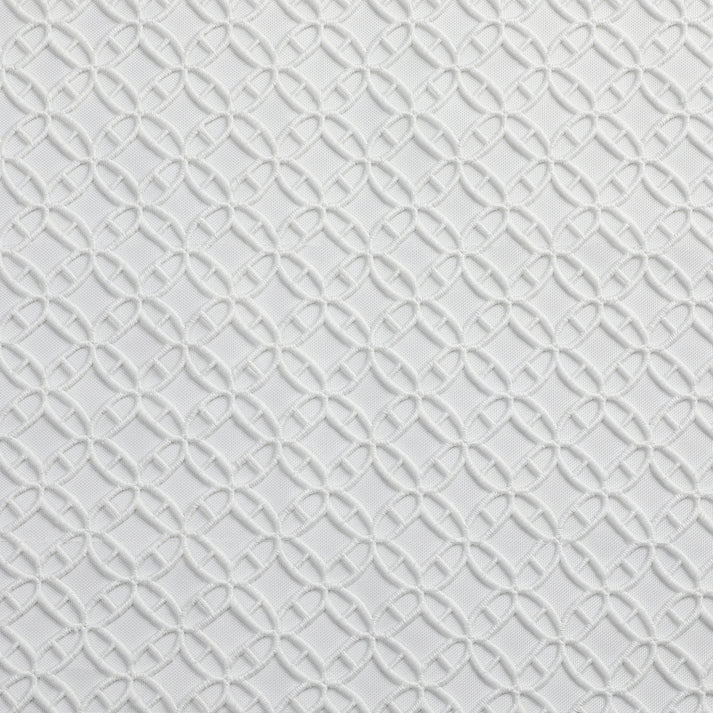 White Lace Mosaic Lined Tablecloth