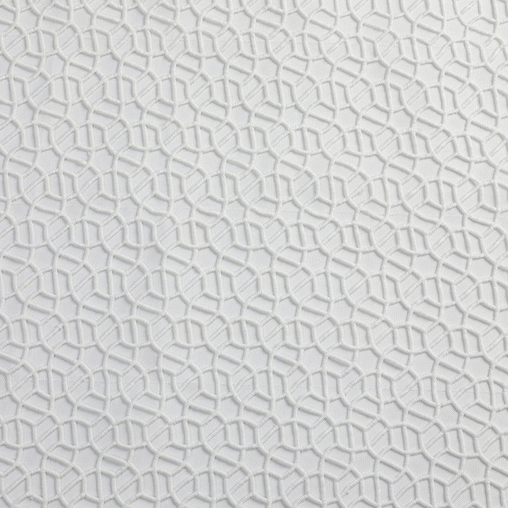 White Trellis Lined Tablecloth