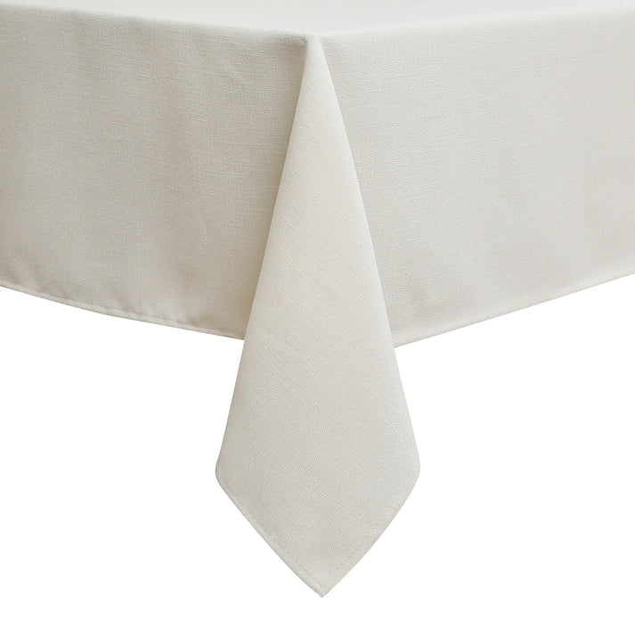 Linen Look Harvest Weave Beige Tablecloth or Liner