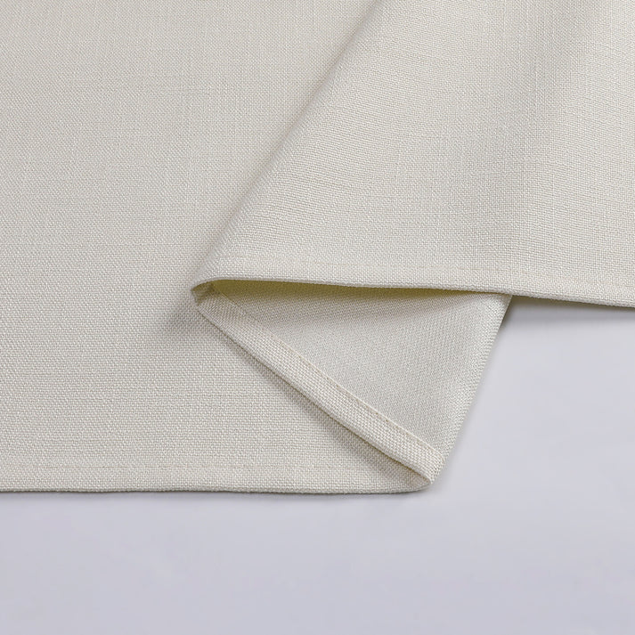 Linen Look Harvest Weave Beige Tablecloth or Liner