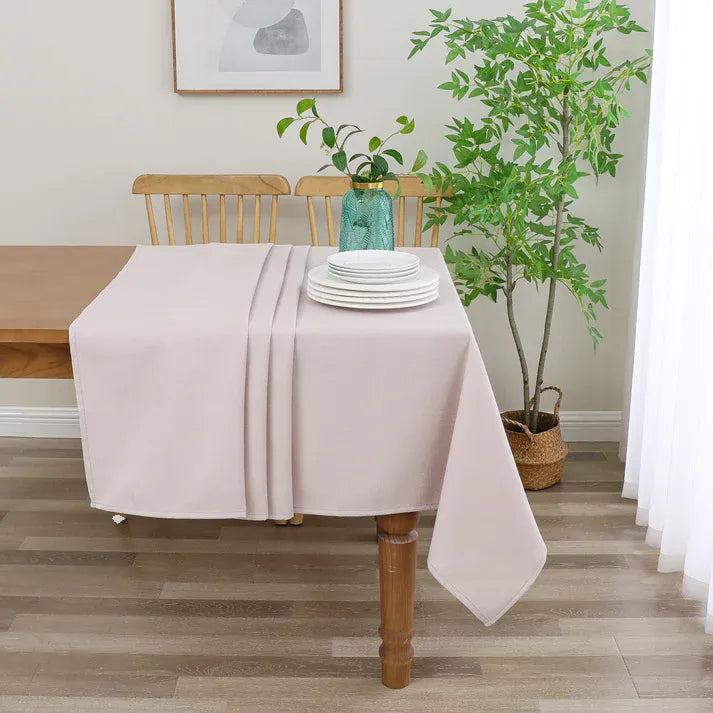Linen Look Harvest Weave Rose Tablecloth or Liner