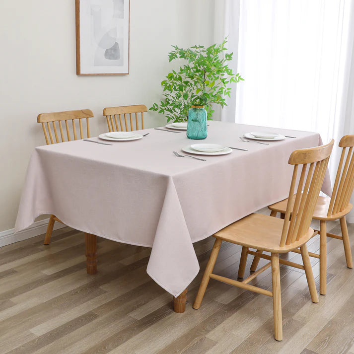 Linen Look Harvest Weave Rose Tablecloth or Liner