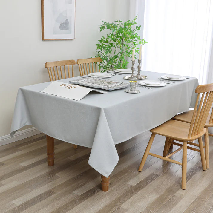 Linen Look Harvest Weave Mint Tablecloth or Liner