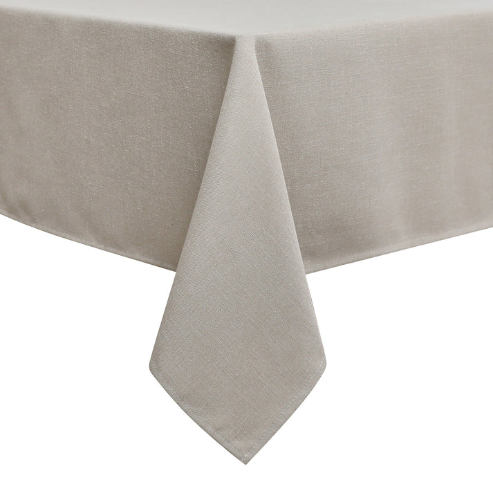 Linen Look Harvest Weave Taupe Tablecloth or Liner