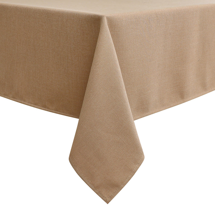 Linen Look Harvest Weave Gold Tablecloth or Liner