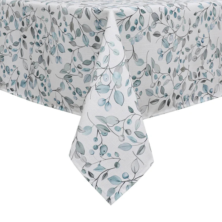 Harvest Weave Aqua Tablelcoth