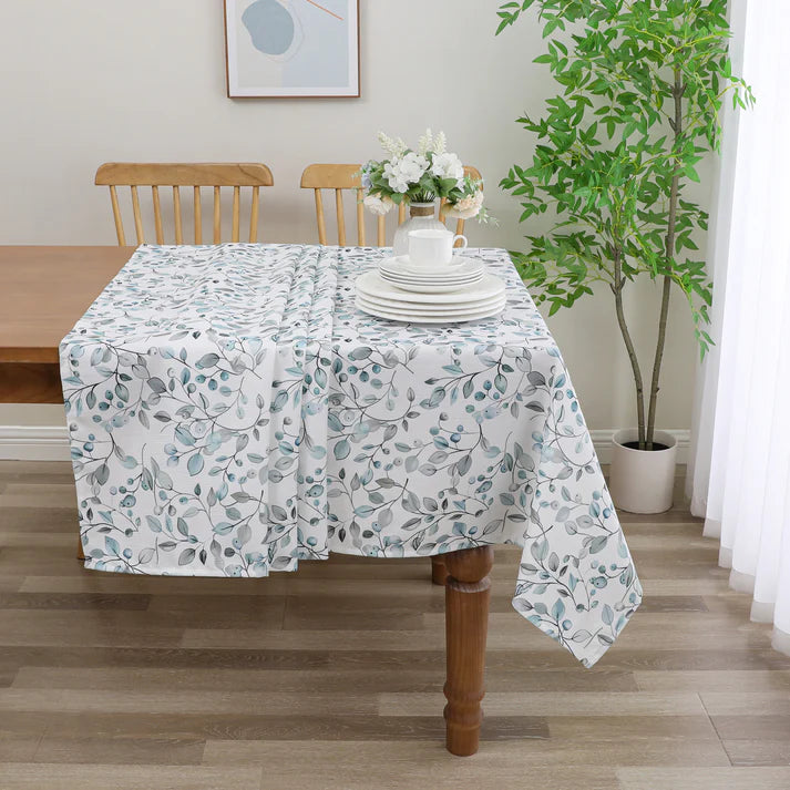 Harvest Weave Aqua Tablelcoth