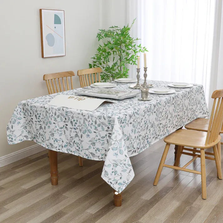 Harvest Weave Aqua Tablelcoth