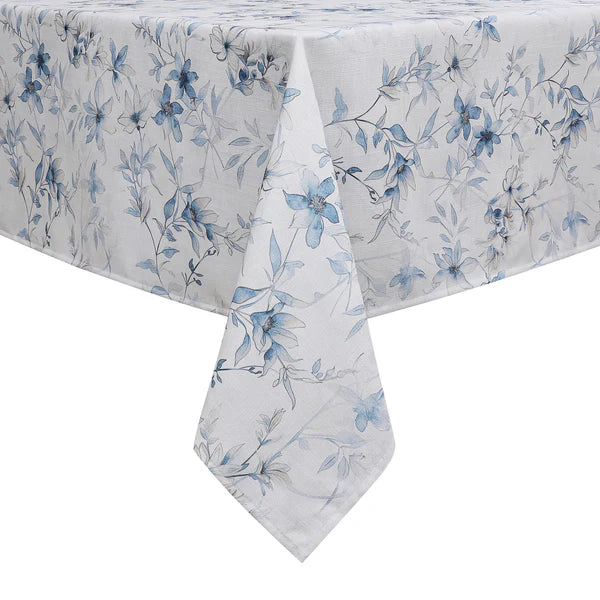 Harvest Weave Soft Blue Tablelcoth