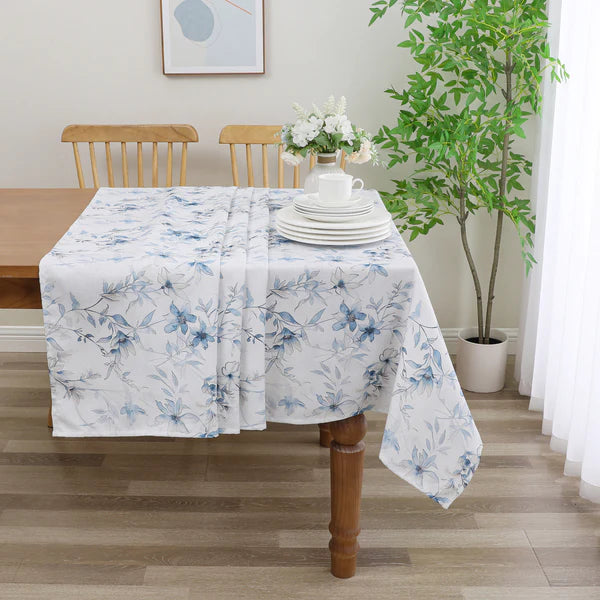 Harvest Weave Soft Blue Tablelcoth