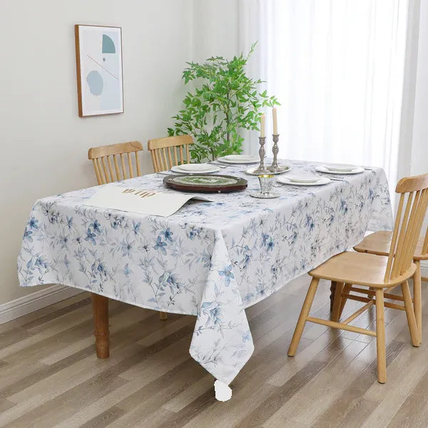 Harvest Weave Soft Blue Tablelcoth