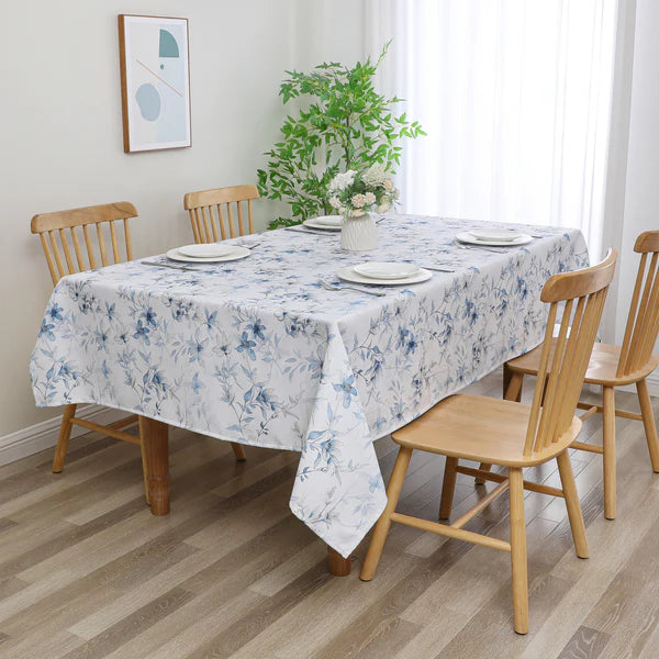 Harvest Weave Soft Blue Tablelcoth