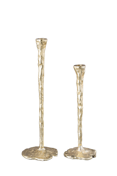 Gold Natural Taper Candle Holder, 2 sizes